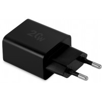 Сетевое зар./устр. Digma DGW2D 20W 3A+1A (PD+QC) USB-C/USB-A универсальное черный (DGW2D0F110BK)