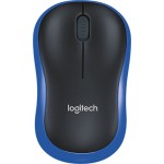 Мышь Logitech M186 черный/синий оптическая 1000dpi беспров. USB2.0 для ноутбука 2but (910-004132)