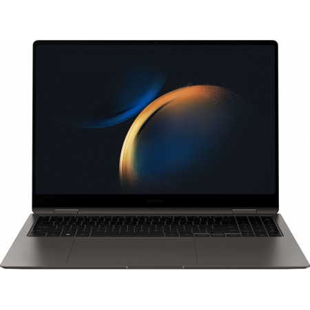 Ноутбук Samsung Galaxy Book 3 Pro 360 NP960 Core i5 1340P 16Gb SSD512Gb Intel Iris Xe graphics 16" AMOLED Touch 3K (2880x1800) Windows 11 Home English graphite WiFi BT Cam (NP960QFG-KA2IN)