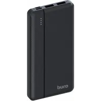 Мобильный аккумулятор Buro BP10A 10000mAh 10W 2A 2xUSB-A/USB-C черный (BP10A10PBK)