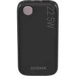 Мобильный аккумулятор Digma DGPF10B 10000mAh QC3.0/PD3.0 22.5W 3A USB-A/USB-C черный (DGPF10B22PBK)