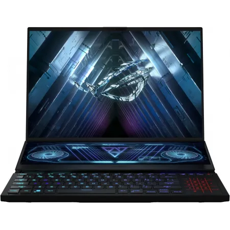 Ноутбук Asus ROG Zephyrus Duo GX650PY-NM083W Ryzen 9 7945HX 32Gb SSD2Tb NVIDIA GeForce RTX4090 16Gb 16" IPS WQXGA (2560x1600) Windows 11 Home black WiFi BT (90NR0BI1-M004V0)