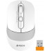 Мышь A4Tech Fstyler FB10CS белый/серый оптическая 2000dpi silent беспров. BT/Radio USB 4but (FB10CS USB GRAYISH WHITE)