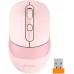 Мышь A4Tech Fstyler FB10CS розовый оптическая 2000dpi silent беспров. BT/Radio USB 4but (FB10CS USB BABY PINK)