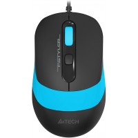 Мышь A4Tech Fstyler FM10S черный/синий оптическая 1600dpi silent USB 3but (FM10S USB BLUE)