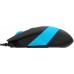 Мышь A4Tech Fstyler FM10S черный/синий оптическая 1600dpi silent USB 3but (FM10S USB BLUE)