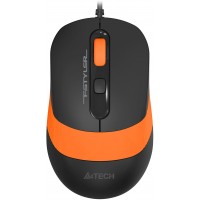 Мышь A4Tech Fstyler FM10S черный/оранжевый оптическая 1600dpi silent USB 3but (FM10S USB ORANGE)