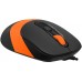 Мышь A4Tech Fstyler FM10S черный/оранжевый оптическая 1600dpi silent USB 3but (FM10S USB ORANGE)