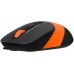 Мышь A4Tech Fstyler FM10S черный/оранжевый оптическая 1600dpi silent USB 3but (FM10S USB ORANGE)