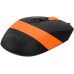 Мышь A4Tech Fstyler FM10S черный/оранжевый оптическая 1600dpi silent USB 3but (FM10S USB ORANGE)