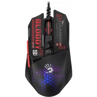 Мышь A4Tech Bloody W60 Max Mini черный/рисунок оптическая 12000dpi USB 9but