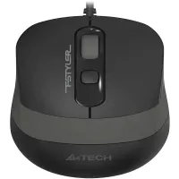Мышь A4Tech Fstyler FM10ST серый/черный оптическая 1600dpi silent USB для ноутбука 3but (FM10ST GREY)