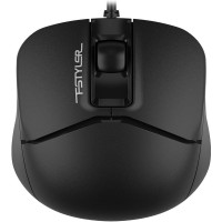 Мышь A4Tech Fstyler FM12T черный оптическая 1200dpi USB для ноутбука 2but (FM12T BLACK)
