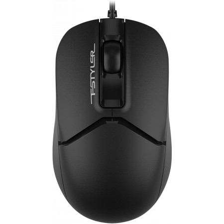 Мышь A4Tech Fstyler FM12T черный оптическая 1200dpi USB для ноутбука 2but (FM12T BLACK)