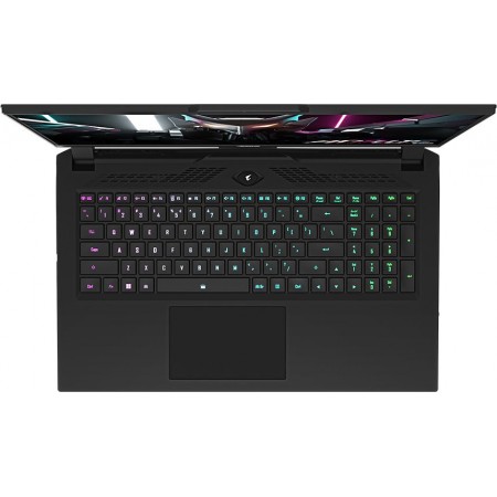 Ноутбук Gigabyte Aorus 7 Core i5 12500H 16Gb SSD512Gb NVIDIA GeForce RTX4050 6Gb 17.3" IPS FHD (1920x1080) Free DOS black WiFi BT Cam (9MF-E2KZ513SD)