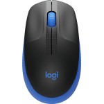 Мышь Logitech M190 черный/синий оптическая 1000dpi беспров. USB 2but (910-005907)