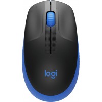 Мышь Logitech M190 черный/синий оптическая 1000dpi беспров. USB 2but (910-005907)