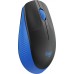 Мышь Logitech M190 черный/синий оптическая 1000dpi беспров. USB 2but (910-005907)