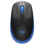 Мышь Logitech M190 черный/синий оптическая 1000dpi беспров. USB 2but (910-005925)