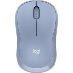 Мышь Logitech Silent M221 голубой/серый оптическая 1000dpi беспров. USB 2but (910-006111)