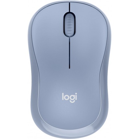 Мышь Logitech Silent M221 голубой/серый оптическая 1000dpi беспров. USB 2but (910-006111)