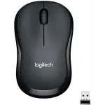 Мышь Logitech Silent M220 темно-серый/черный оптическая 1000dpi silent беспров. USB2.0 2but (910-004895)