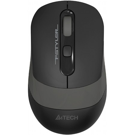 Мышь A4Tech Fstyler FG10CS Air черный/серый оптическая 2000dpi silent беспров. USB для ноутбука 4but (FG10CS AIR STONE GREY)