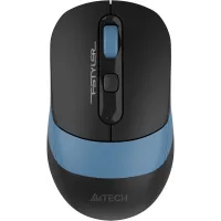 Мышь A4Tech Fstyler FG10CS Air черный/синий оптическая 2000dpi silent беспров. USB для ноутбука 4but (FG10CS AIR ASH BLUE)