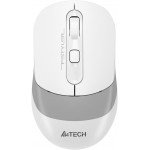 Мышь A4Tech Fstyler FG10CS Air белый/серый оптическая 2000dpi silent беспров. USB для ноутбука 4but (FG10CS AIR GRAYISH WHITE)