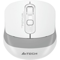 Мышь A4Tech Fstyler FG10CS Air белый/серый оптическая 2000dpi silent беспров. USB для ноутбука 4but (FG10CS AIR GRAYISH WHITE)