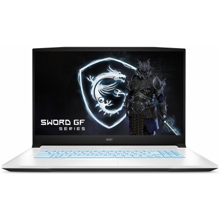 Ноутбук MSI Sword 17 A12UCR-823XRU Core i5 12450H 16Gb SSD512Gb NVIDIA GeForce RTX 3050 4Gb 17.3" IPS FHD (1920x1080) Free DOS white WiFi BT Cam (9S7-17L522-823)