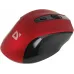 Мышь Defender Prime MB-053 красный/черный оптическая 1600dpi silent беспров. USB для ноутбука 5but (52052)