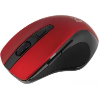 Мышь Defender Prime MB-053 красный/черный оптическая 1600dpi silent беспров. USB для ноутбука 5but (52052)