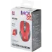 Мышь Defender Prime MB-053 красный/черный оптическая 1600dpi silent беспров. USB для ноутбука 5but (52052)
