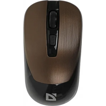 Мышь Defender Wave MM-995 бронзовый оптическая 1600dpi silent беспров. USB для ноутбука 3but (52992)