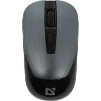 Мышь Defender Wave MM-995 серебристый оптическая 1600dpi silent беспров. USB для ноутбука 3but (52993)