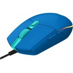 Мышь Logitech G102 LightSync синий оптическая 8000dpi USB 5but (910-005810)