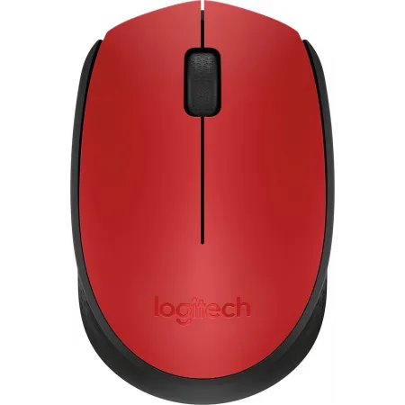 Мышь Logitech M171 красный/черный оптическая 1000dpi беспров. USB для ноутбука 2but (910-004645)