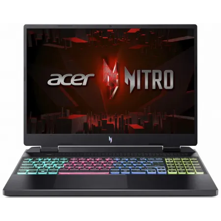 Ноутбук Acer Nitro 16 AN16-41-R89N Ryzen 9 7940H 32Gb SSD1Tb NVIDIA GeForce RTX4070 8Gb 16" IPS WQXGA (2560x1600) без ОС black WiFi BT Cam (NH.QLJCD.002)