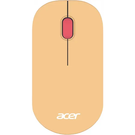 Мышь Acer OMR205 розовый/бежевый оптическая 1200dpi беспров. USB для ноутбука 3but (ZL.MCEEE.02L)