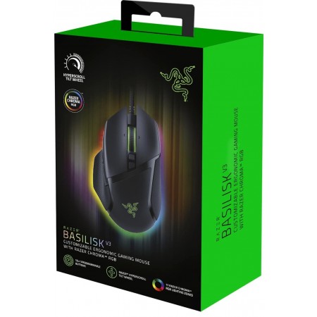 Мышь Razer Basilisk V3 черный оптическая 26000dpi USB 11but (RZ01-04000100-R3M1)