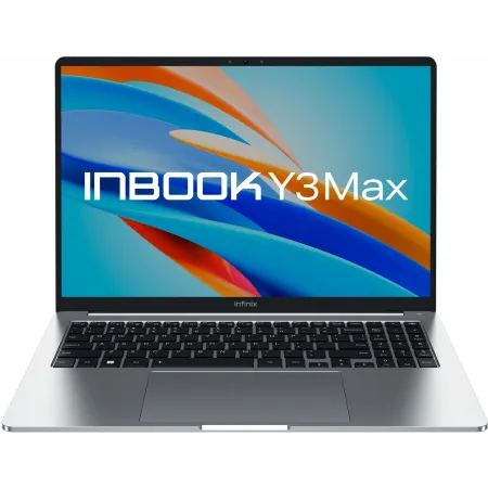 Ноутбук Infinix Inbook Y3 Max YL613 Core i3 1215U 8Gb SSD512Gb Intel UHD Graphics 16" IPS FHD (1920x1200) Windows 11 Home silver WiFi BT Cam (71008301533)