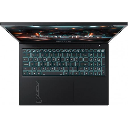 Ноутбук Gigabyte G6 Core i5 13500H 16Gb SSD512Gb NVIDIA GeForce RTX4050 6Gb 16" IPS FHD+ (1920x1200) Free DOS black WiFi BT Cam (MF-52KZ853SD)