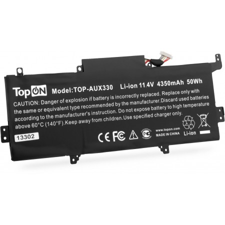 Батарея для ноутбука TopON TOP-AUX330 11.4V 4350mAh литиево-ионная Asus Zenbook U3000U, UX330, UX330U, UX330UA (103195)