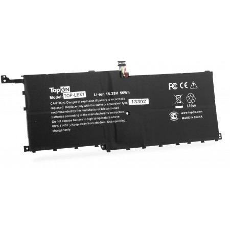 Батарея для ноутбука TopON TOP-LEX1 15.2V 3400mAh литиево-ионная (103336)