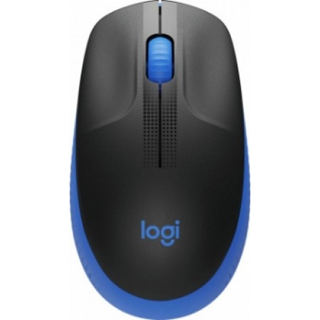 Мышь Logitech M190 черный/синий оптическая 1000dpi беспров. USB 2but (910-005914)