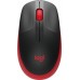 Мышь Logitech M190 черный/красный оптическая 1000dpi беспров. USB 2but (910-005915)