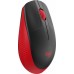 Мышь Logitech M190 черный/красный оптическая 1000dpi беспров. USB 2but (910-005915)