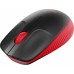 Мышь Logitech M190 черный/красный оптическая 1000dpi беспров. USB 2but (910-005915)