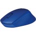 Мышь Logitech M331 Silent Plus синий оптическая 1000dpi silent беспров. USB 3but (910-004915)